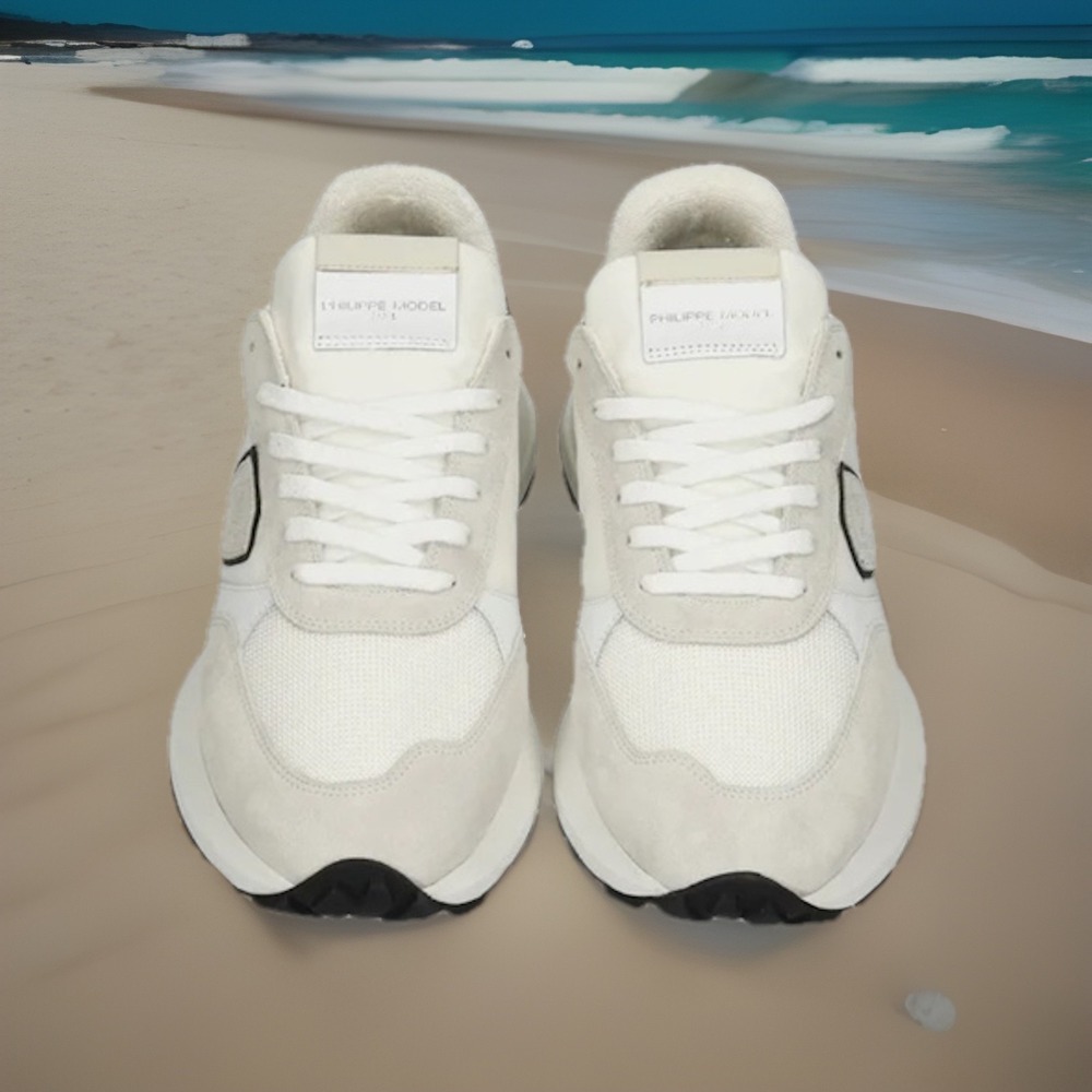 Philippe Model Men Antibes Low man Mondial Blanc Sneakers Size EUR 40
